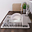 GoodHome Romesco White Rectangular Dish drainer rack, (W)222.5mm