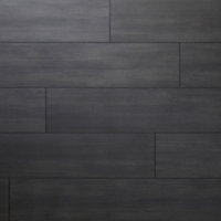 GoodHome Romford Black Dark oak effect Laminate Flooring, 1.73m² Pack of 7