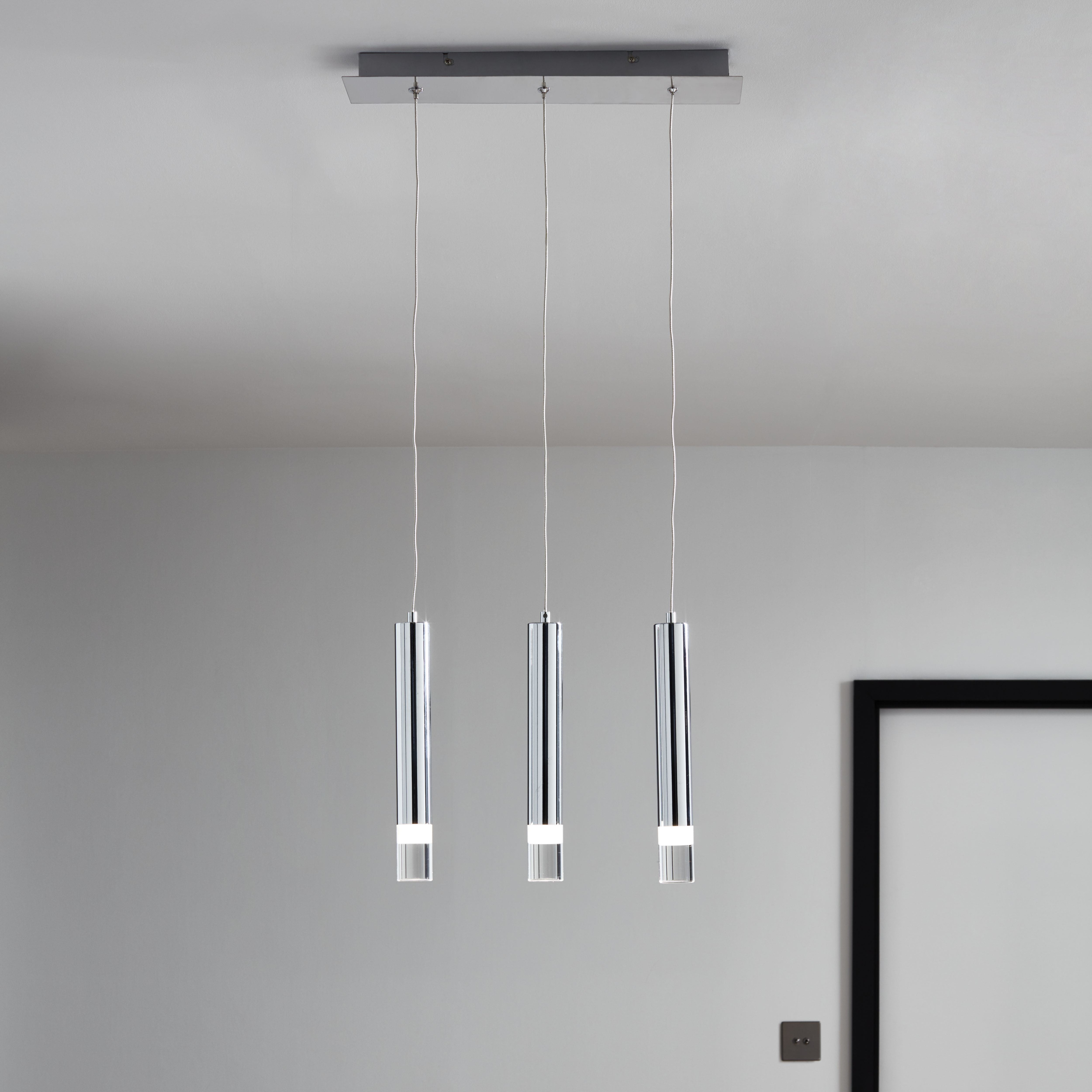 Endor pendant chrome effect deals ceiling light