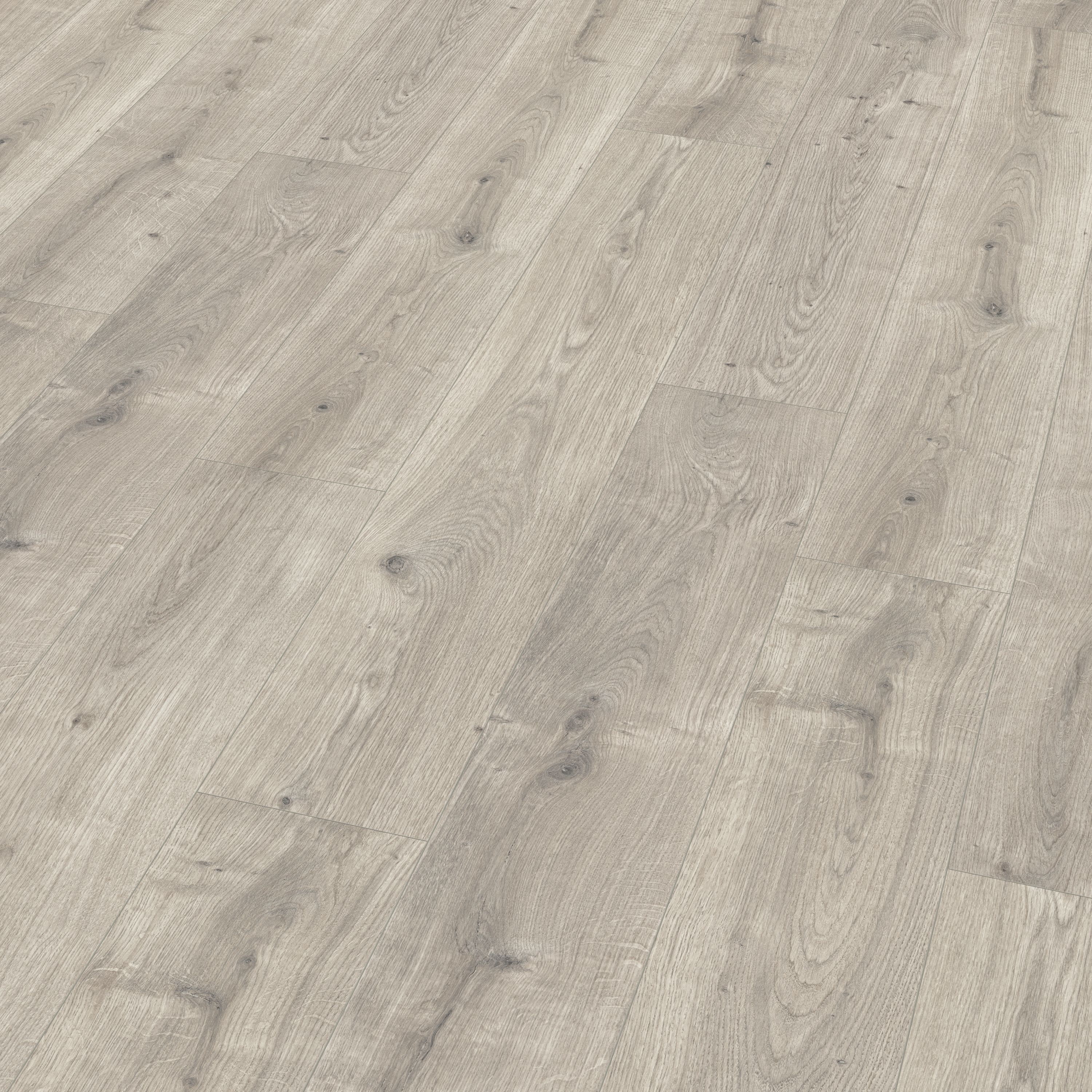 GoodHome Rowley Grey Wood effect Laminate Flooring Sample