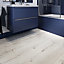 GoodHome Rowley Light Grey Wood effect Laminate Flooring, 1.99m²