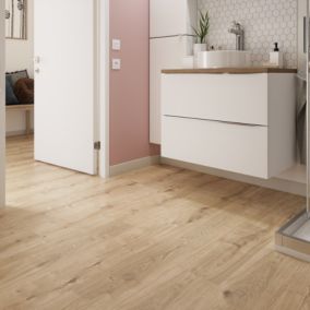 GoodHome Rowley Natural Wood effect Laminate Flooring, 1.99m²