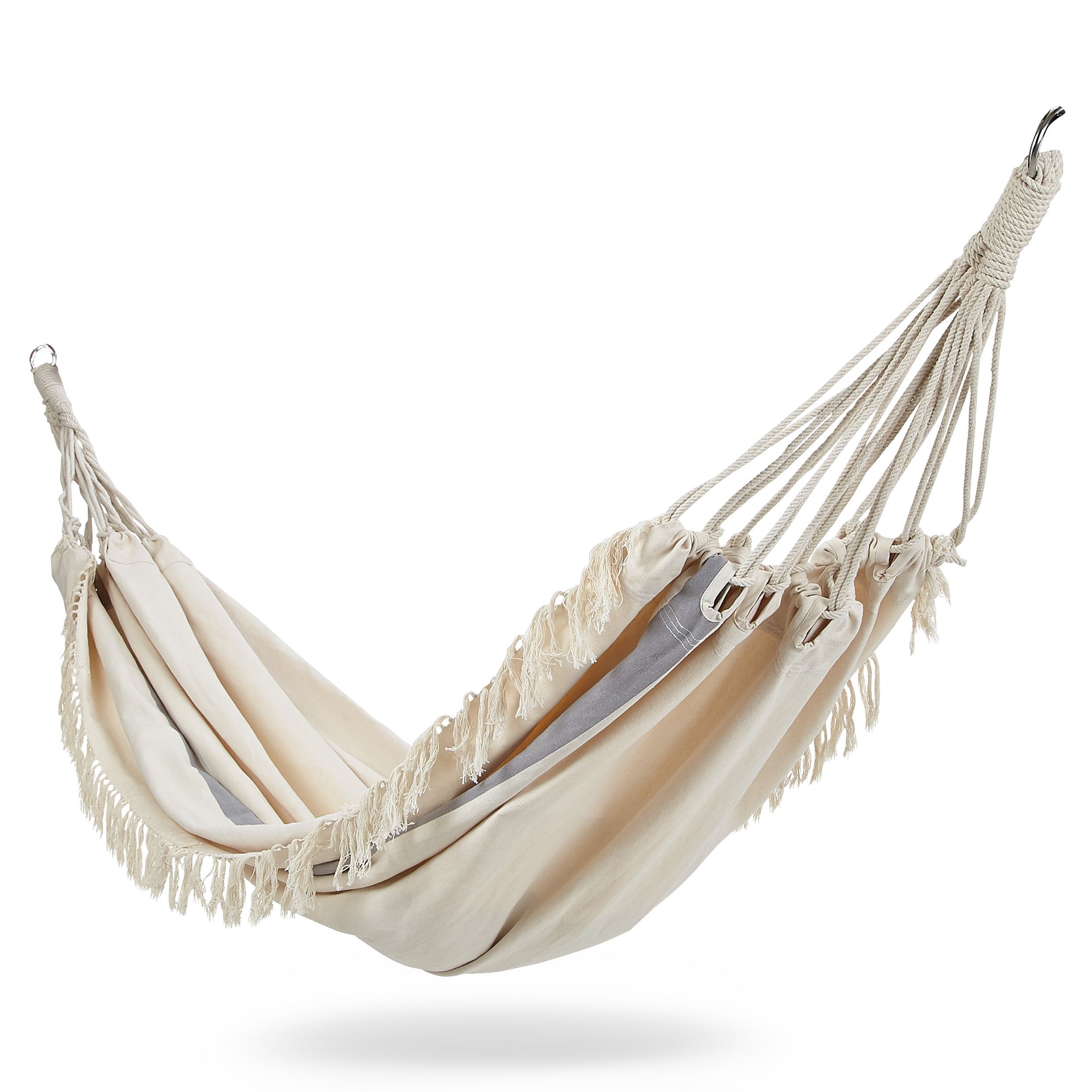 GoodHome Rural Beige Fringed Hammock