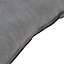 GoodHome Rural Grey Twill Outdoor Cushion (L)70cm x (W)50cm