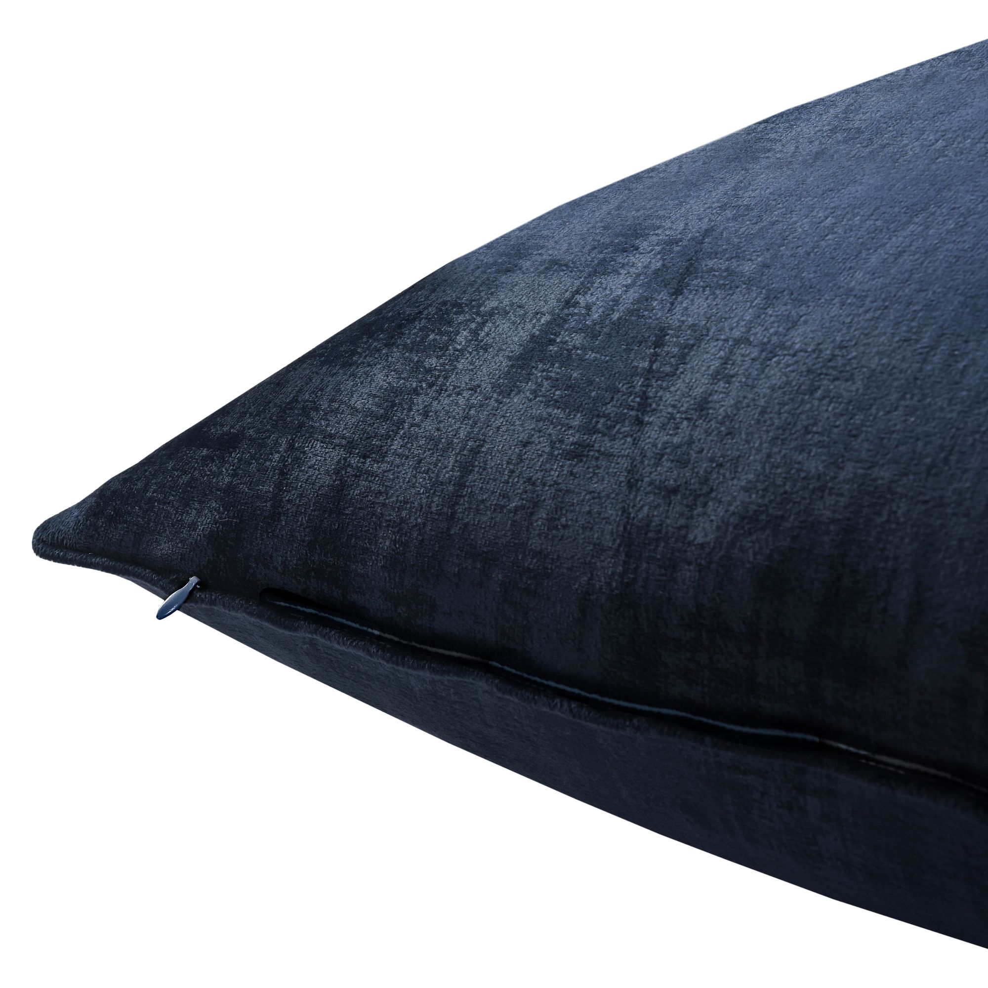 GoodHome Ruvor Blue Plain Indoor Cushion (L)55cm x (W)55cm