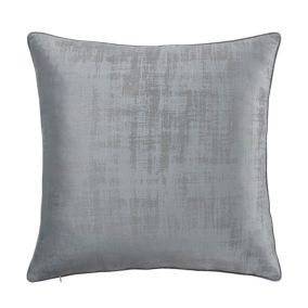 GoodHome Ruvor Light grey Plain Indoor Cushion (L)55cm x (W)55cm