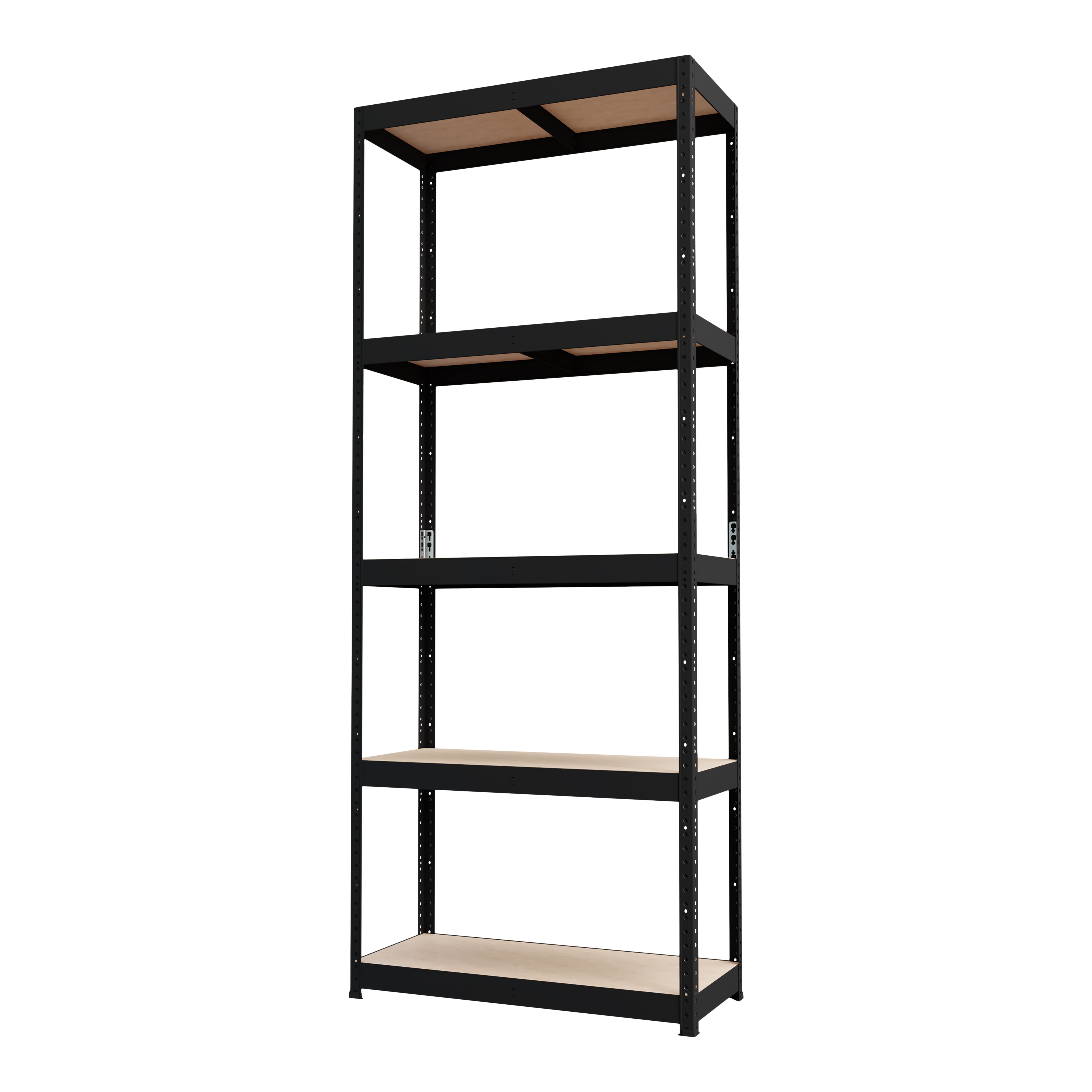 GoodHome Ryle 5 shelf HDF & steel Shelving unit (H)1790mm (W)750mm (D)350mm