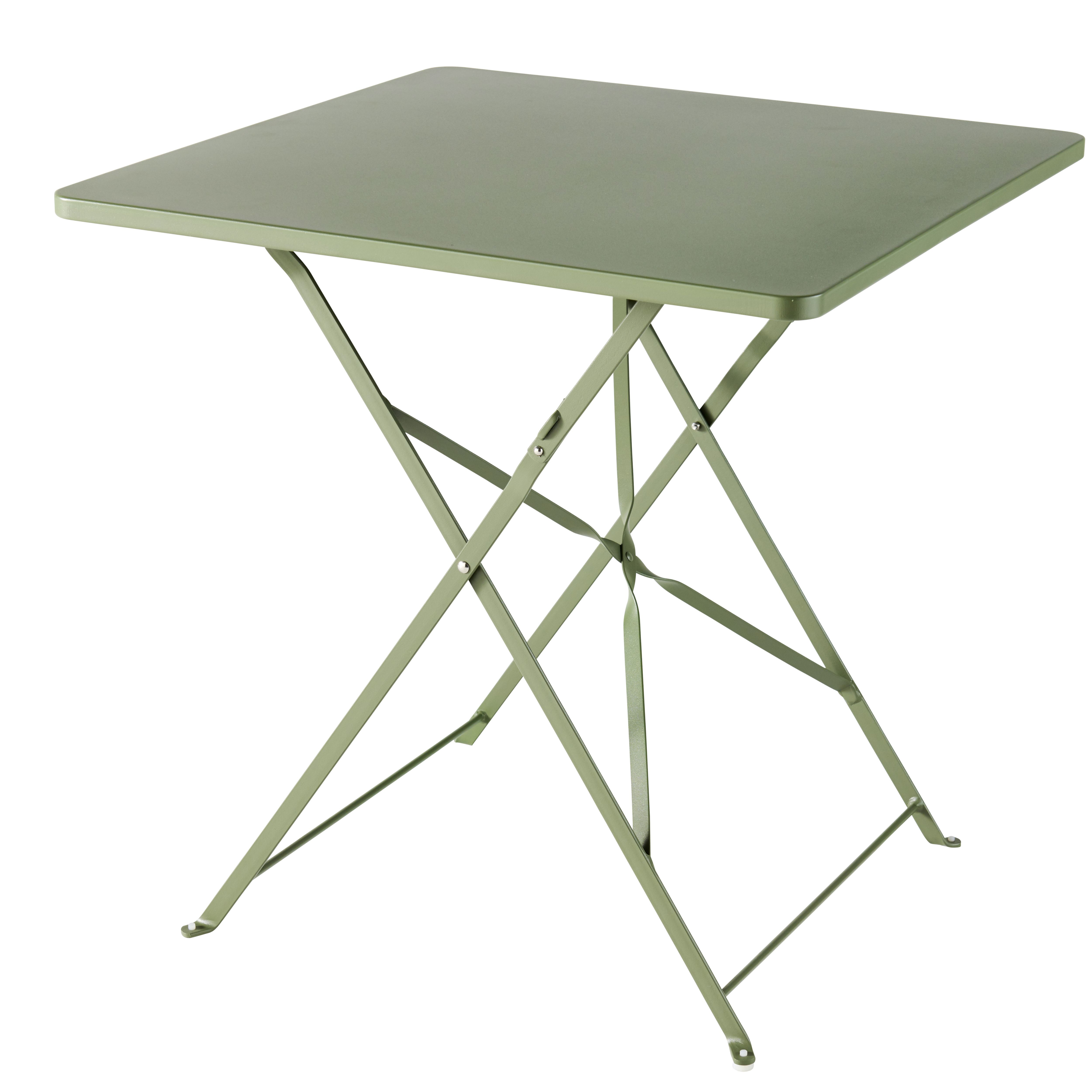 Table de jardin d'appoint saba anthracite pliante 40 x 40 cm