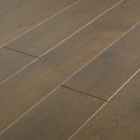 GoodHome Saffle Grey Natural wood effect Oak Flooring Flooring, 1.56m²