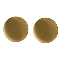 GoodHome Saffron Brass effect Gold Kitchen cabinets Handle (L)1.2cm, Pack of 2