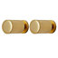 GoodHome Saffron Brass effect Gold Kitchen cabinets Handle (L)1.2cm, Pack of 2