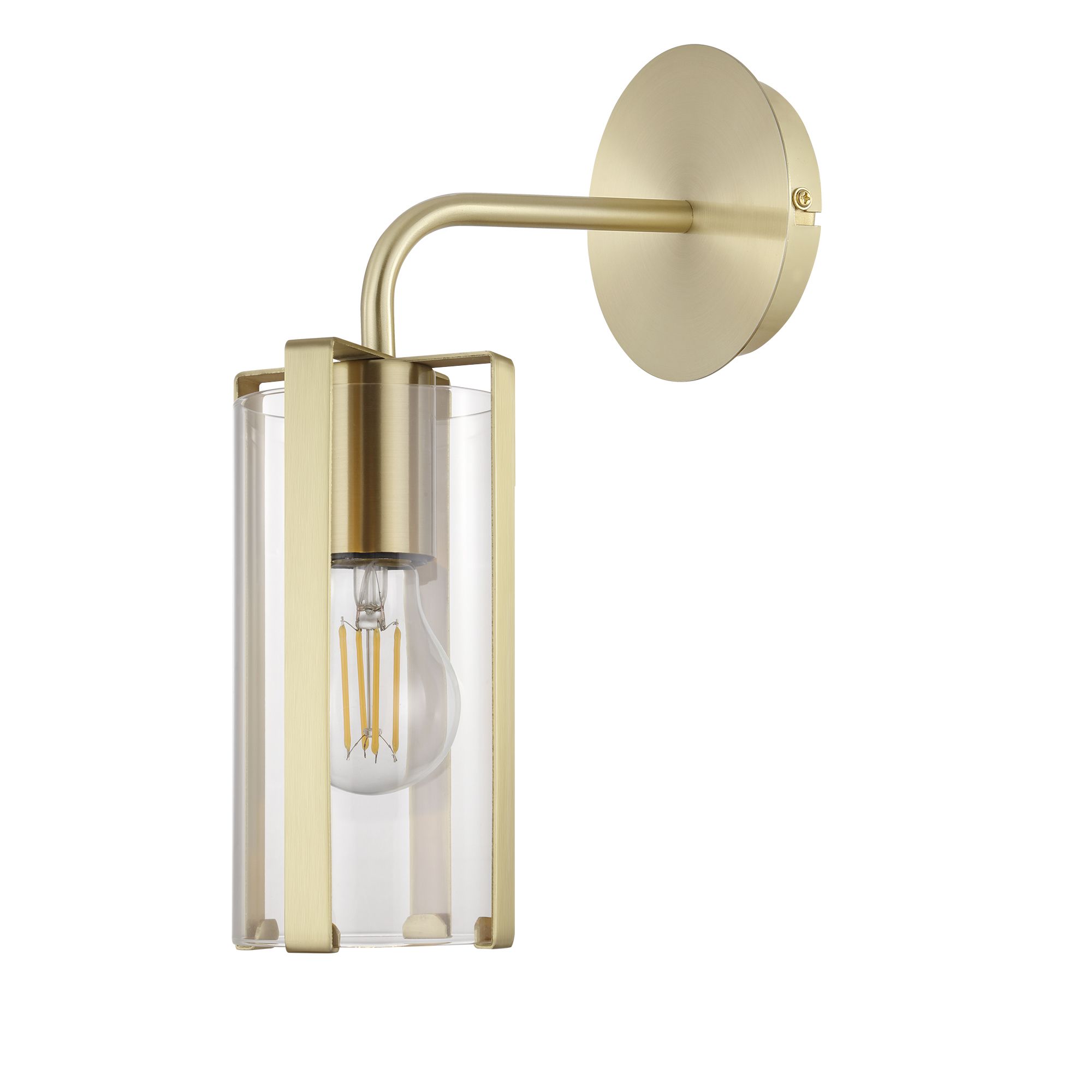 GoodHome Saiphi Contemporary Gold effect Wall light