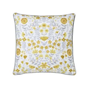 GoodHome Salem Floral Multicolour Cushion (L)45cm x (W)45cm