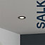 GoodHome Salk Black Adjustable LED Neutral white Downlight 4.8W IP20
