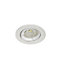 GoodHome Salk White Adjustable LED Warm white Downlight 4.8W IP20, Pack of 3