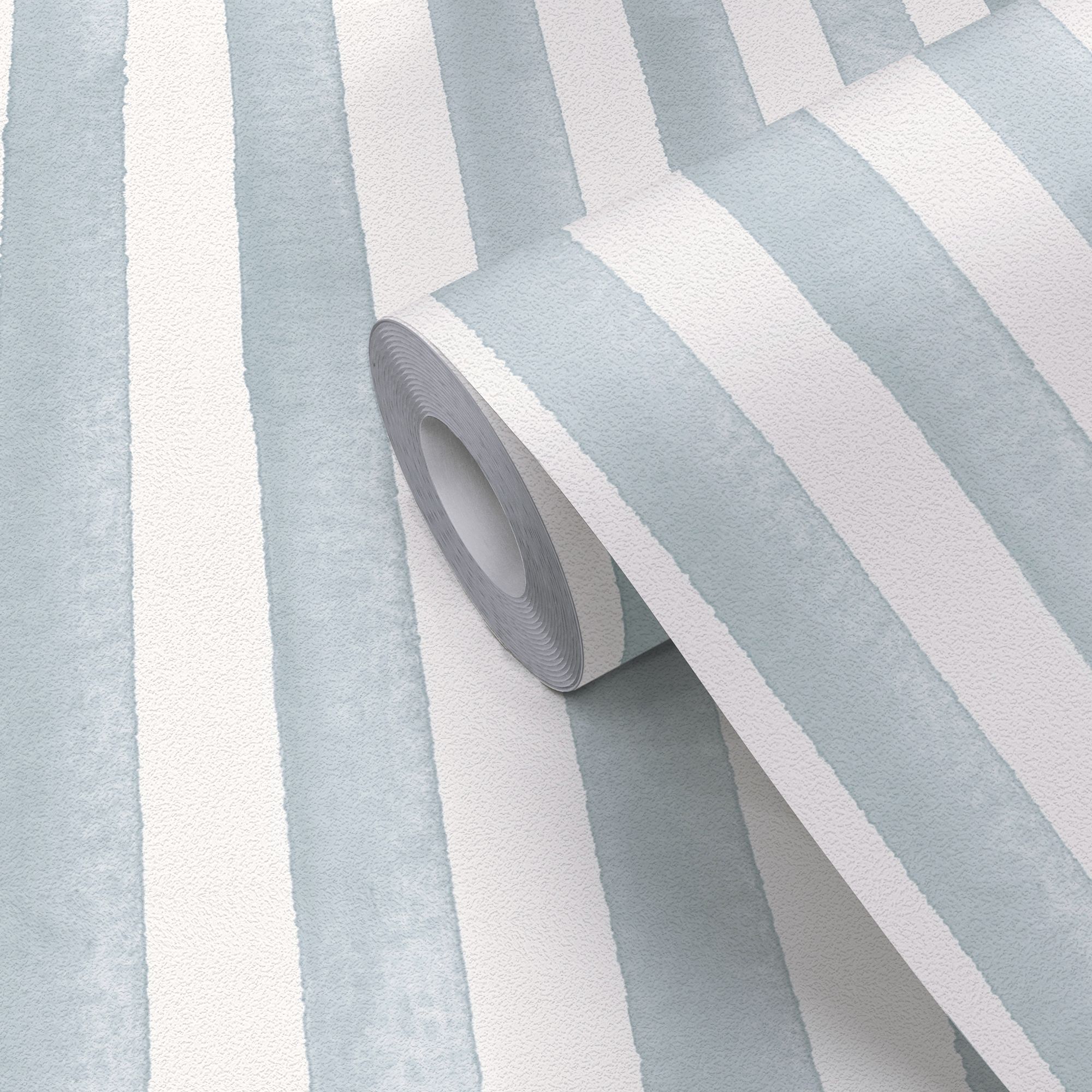 GoodHome Satori Blue Stripes Patterned Textured Wallpaper
