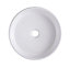 GoodHome Scalea Gloss White Round Counter top Basin (W)35cm