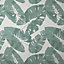 GoodHome Scolyme Green Palm Metallic effect Textured Wallpaper