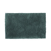GoodHome Sedna Sea pine green Polyester Anti-slip Bath mat (L)800mm (W)500mm