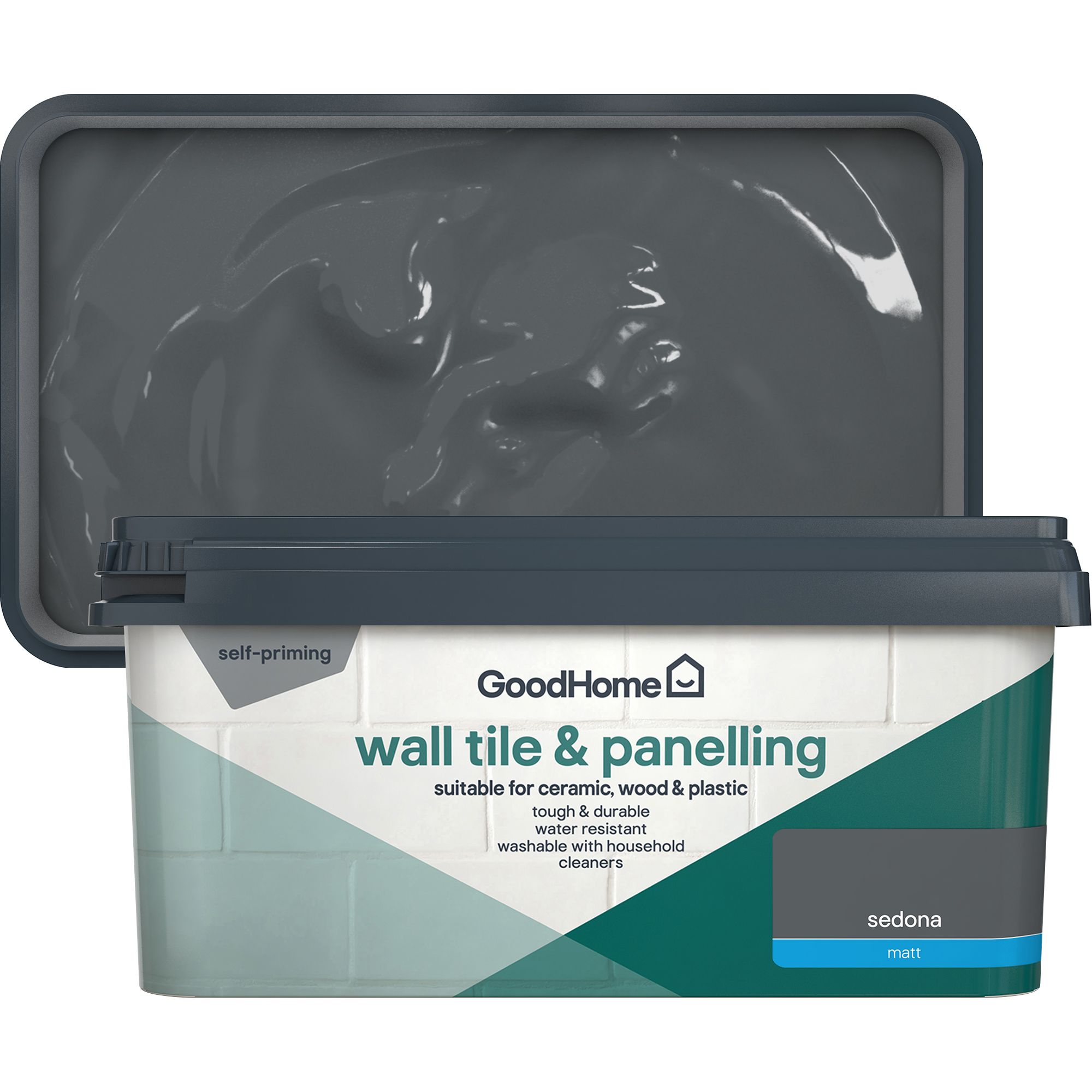GoodHome Sedona Matt Wall tile & panelling paint, 2L