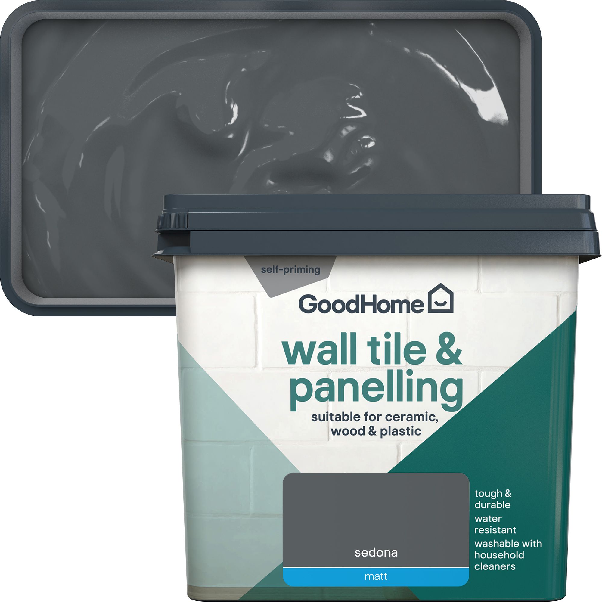 GoodHome Sedona Matt Wall tile & panelling paint, 750ml