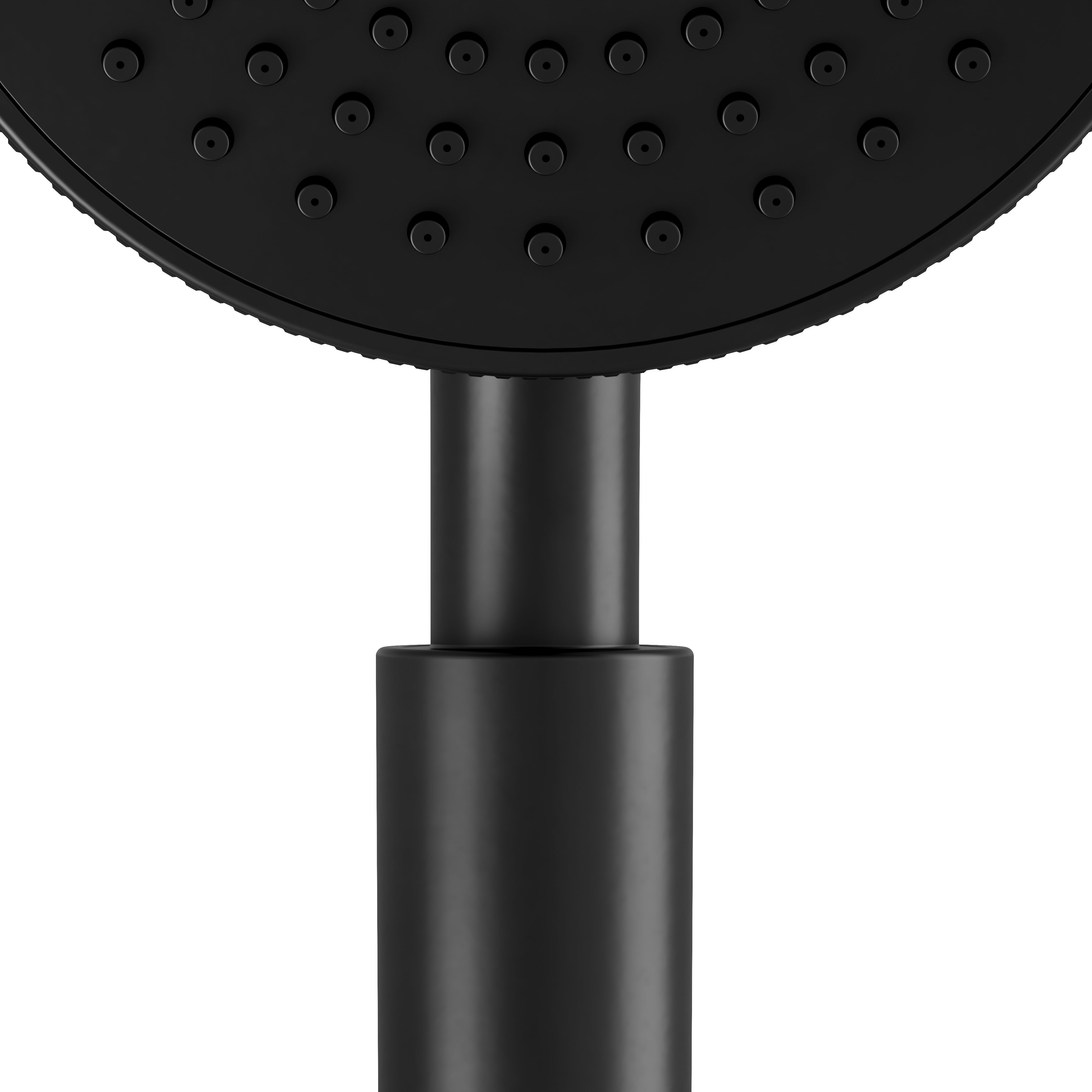 GoodHome Selenga Black Matt 5-spray pattern Shower head, 265mm