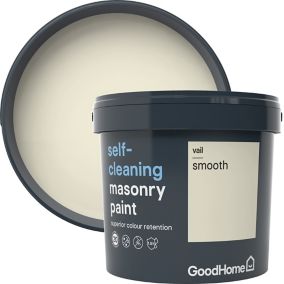 GoodHome Self-cleaning Vail Smooth Matt Masonry paint, 5L