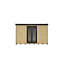 GoodHome Semora 10x13 ft with Double door Pent Wooden Garden room 3m x 3.8m (Base included)