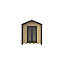 GoodHome Semora 11x8 ft with Double door Pitch Wooden Garden room 2.4m x 3.2m (Base included) - Assembly service included