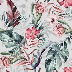 GoodHome Seran Multicolour Floral Smooth Wallpaper