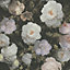 GoodHome Serpin Soft pink Distressed effect Floral Textured Wallpaper