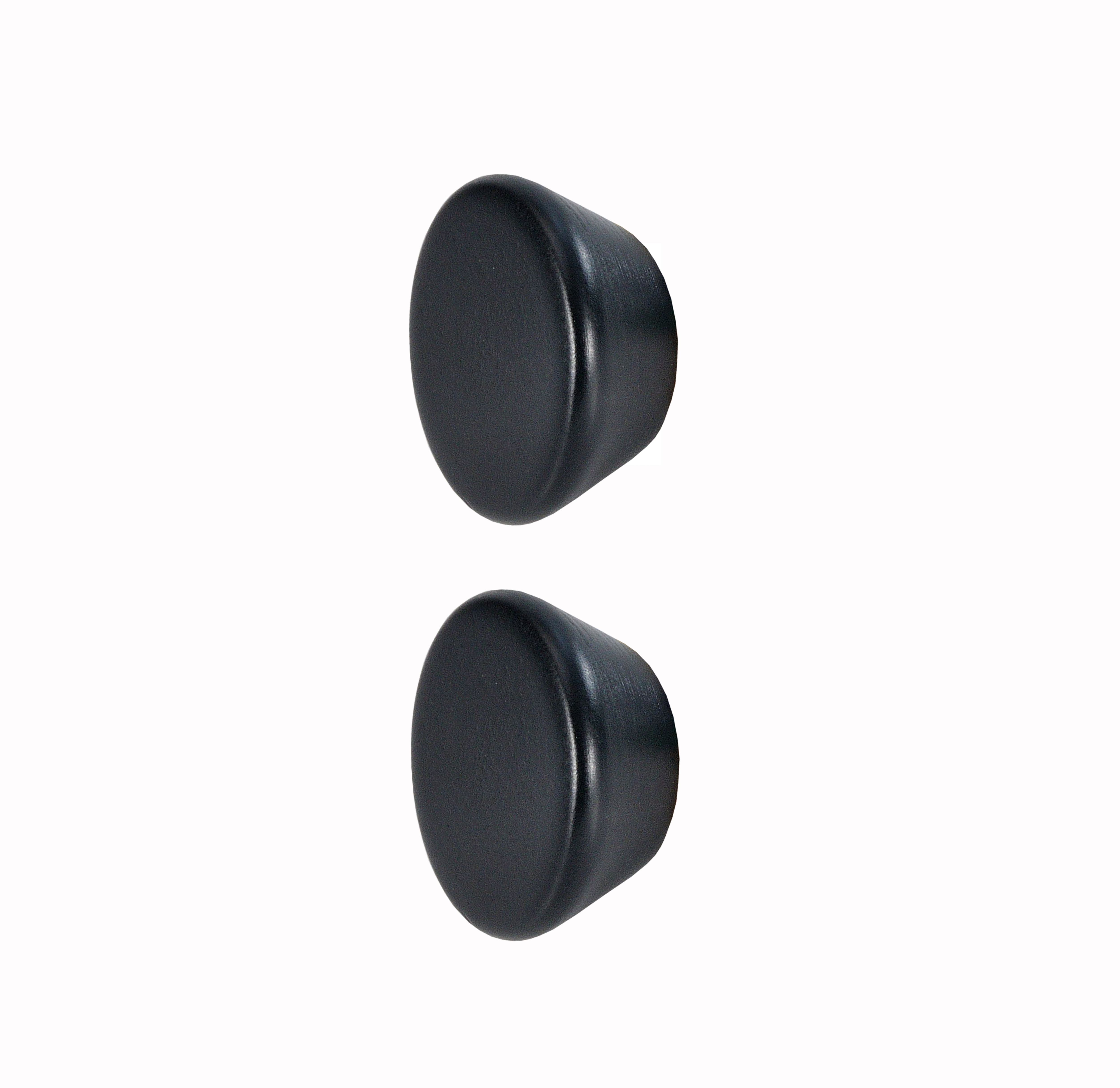 GoodHome Serrano Black Kitchen cabinets Round Pull Handle (L)4.5cm (D)20mm, Pack of 2