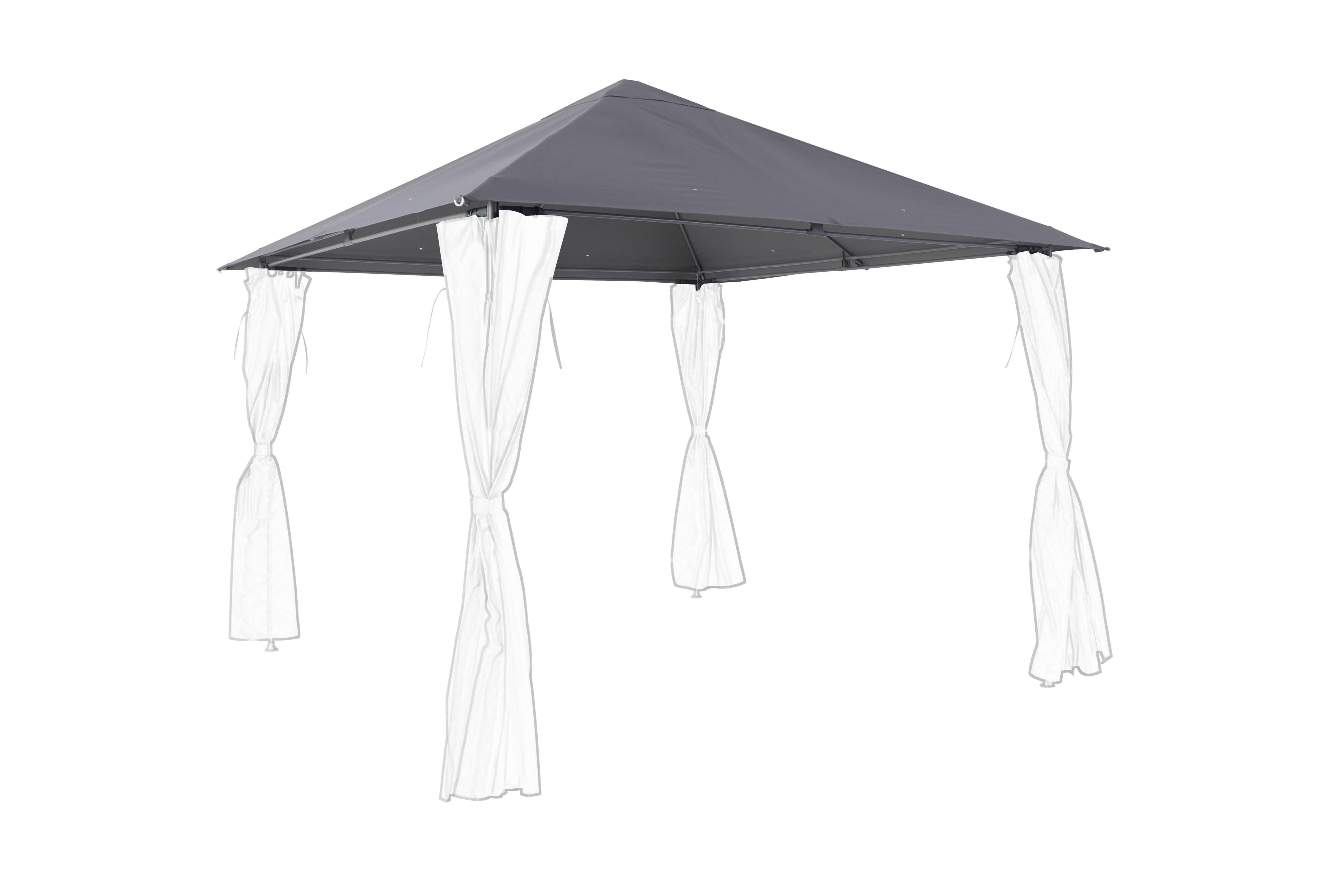 GoodHome Shamal Steel Grey Replacement Gazebo roof (W) 300cm x (D