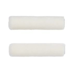 GoodHome Short Pile Mohair Roller sleeve, Pack of 2, (L)100mm (D)15mm