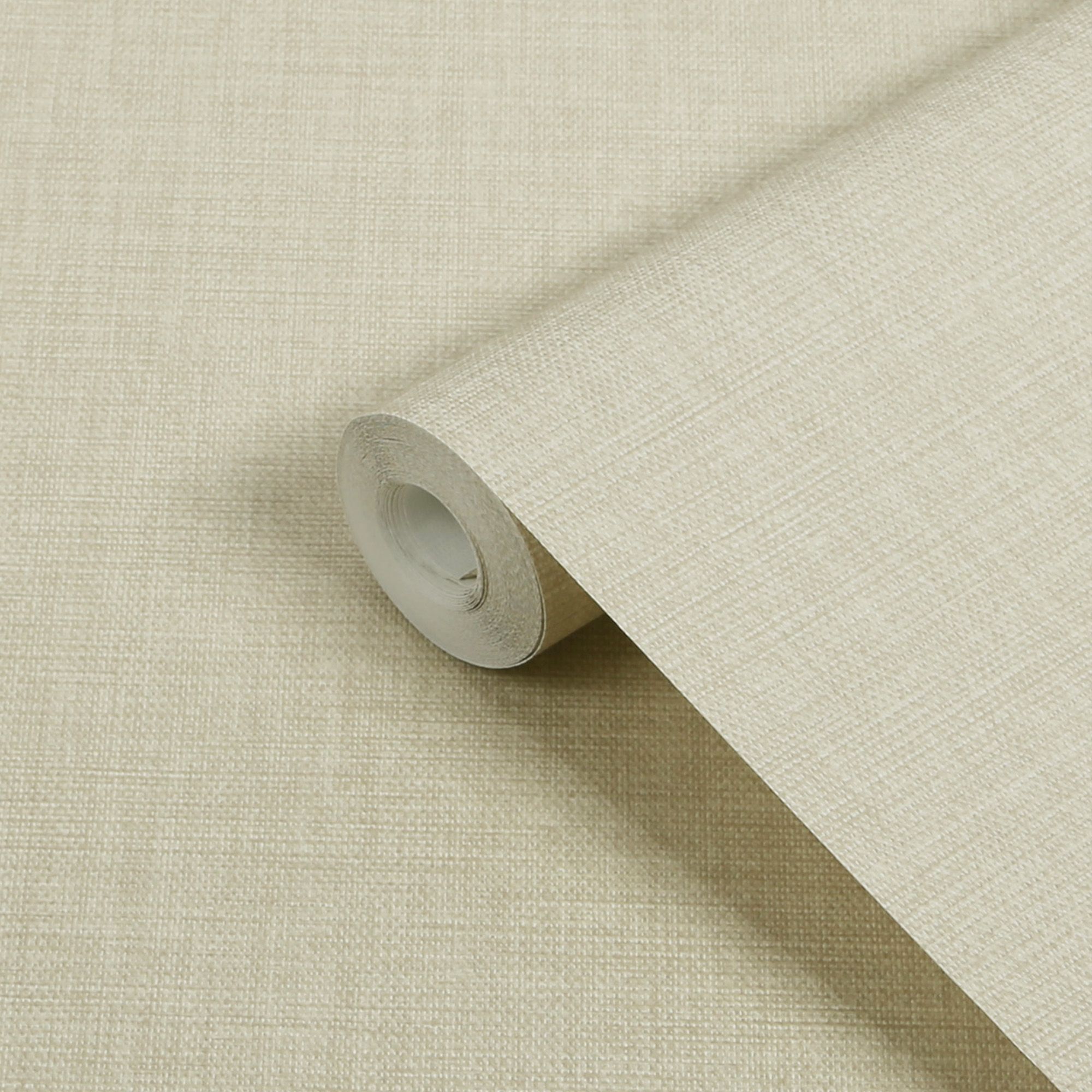 GoodHome Shung Beige Woven effect Textured Wallpaper