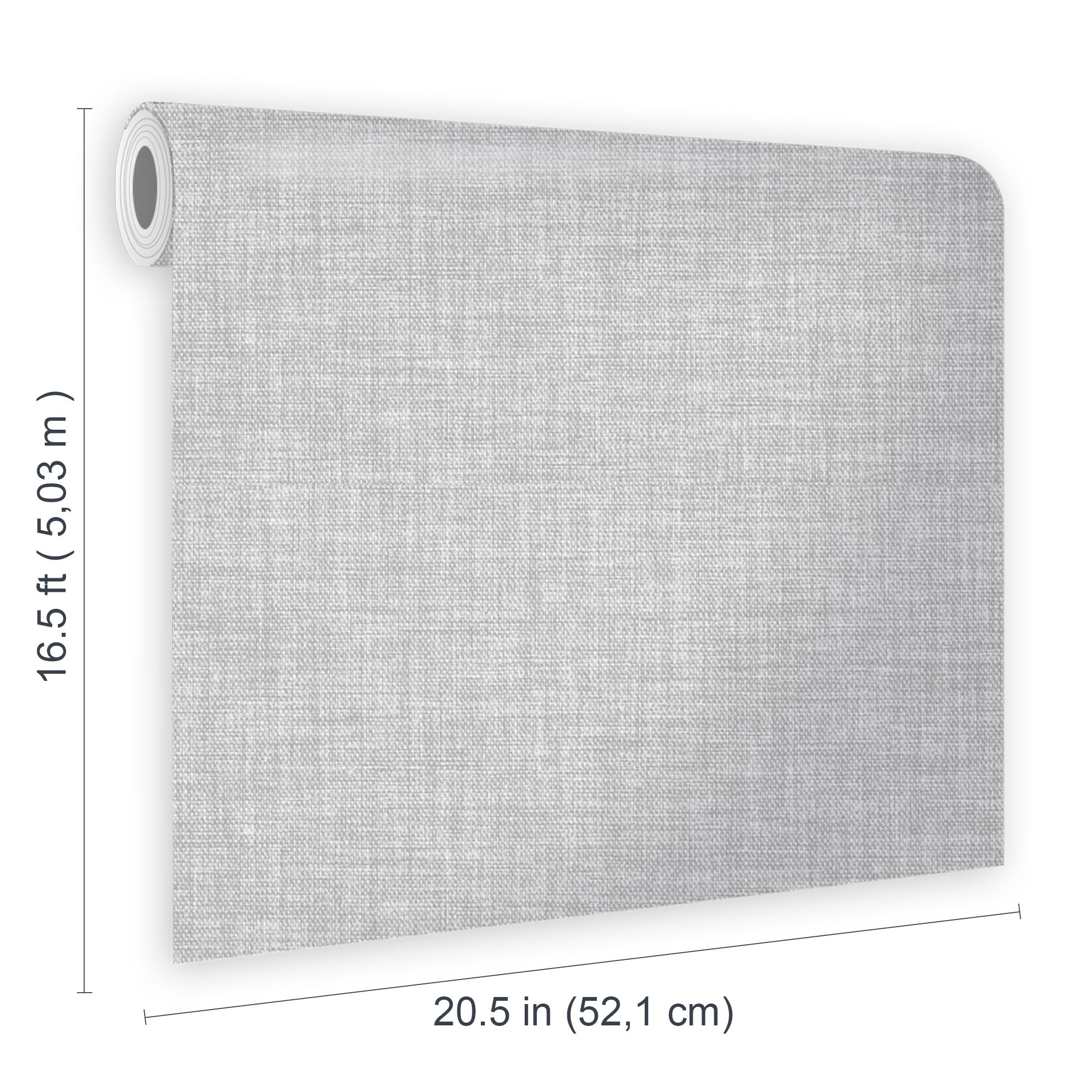 GoodHome SHUNG Grey Plain/ Texture Woven effect Contemporary Textured Wallpaper