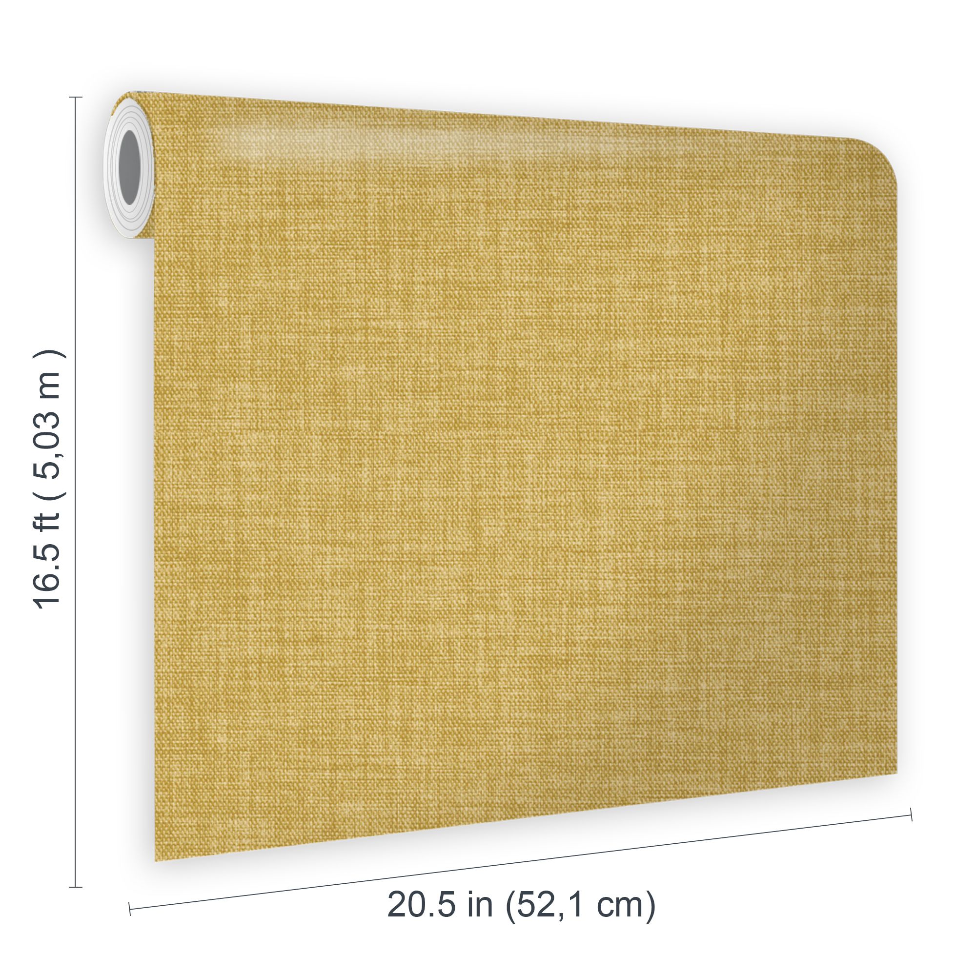 GoodHome Shung Ochre Woven effect Contemporary Textured Wallpaper