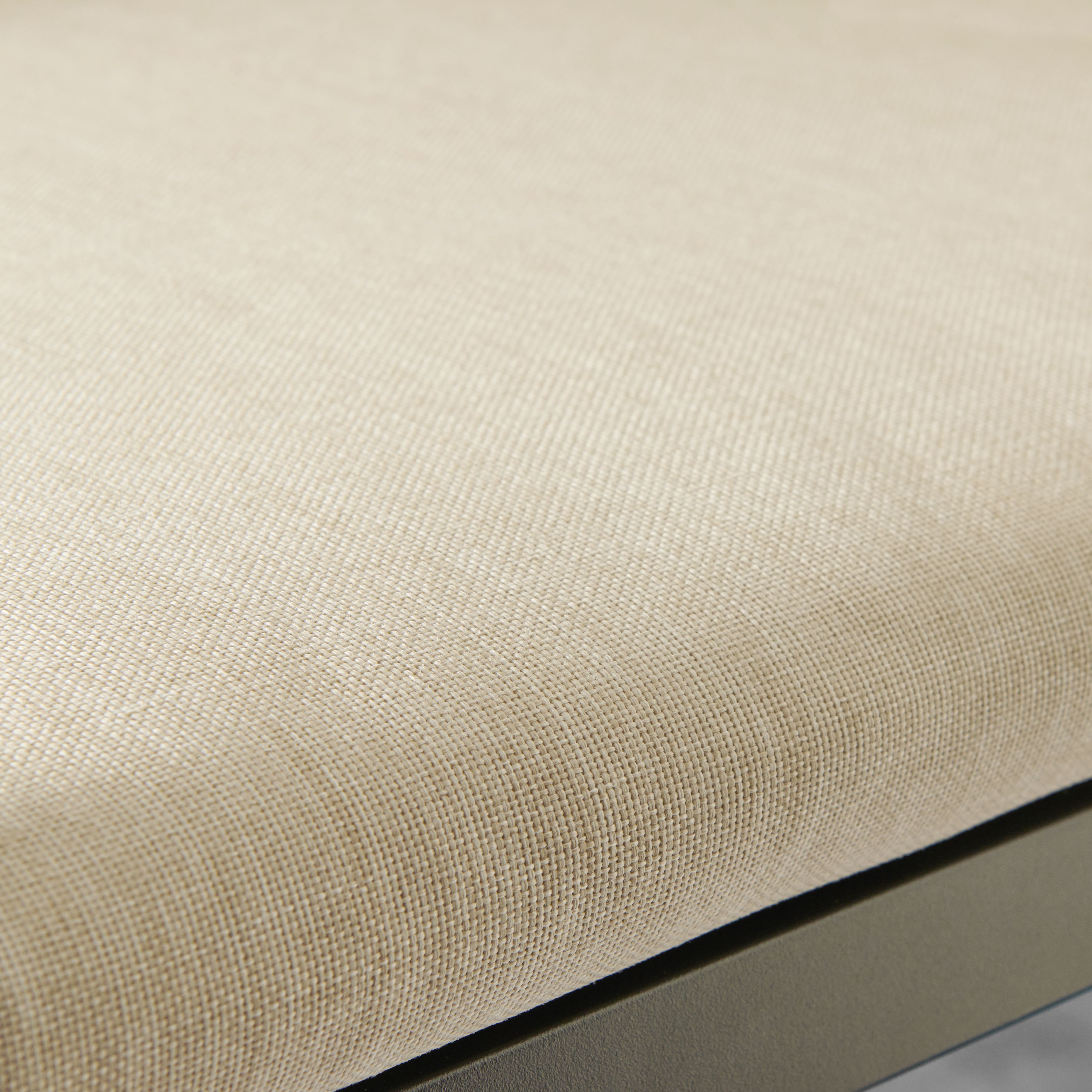 GoodHome Siliana Matt Beige Metal 5 Seater Corner Coffee set