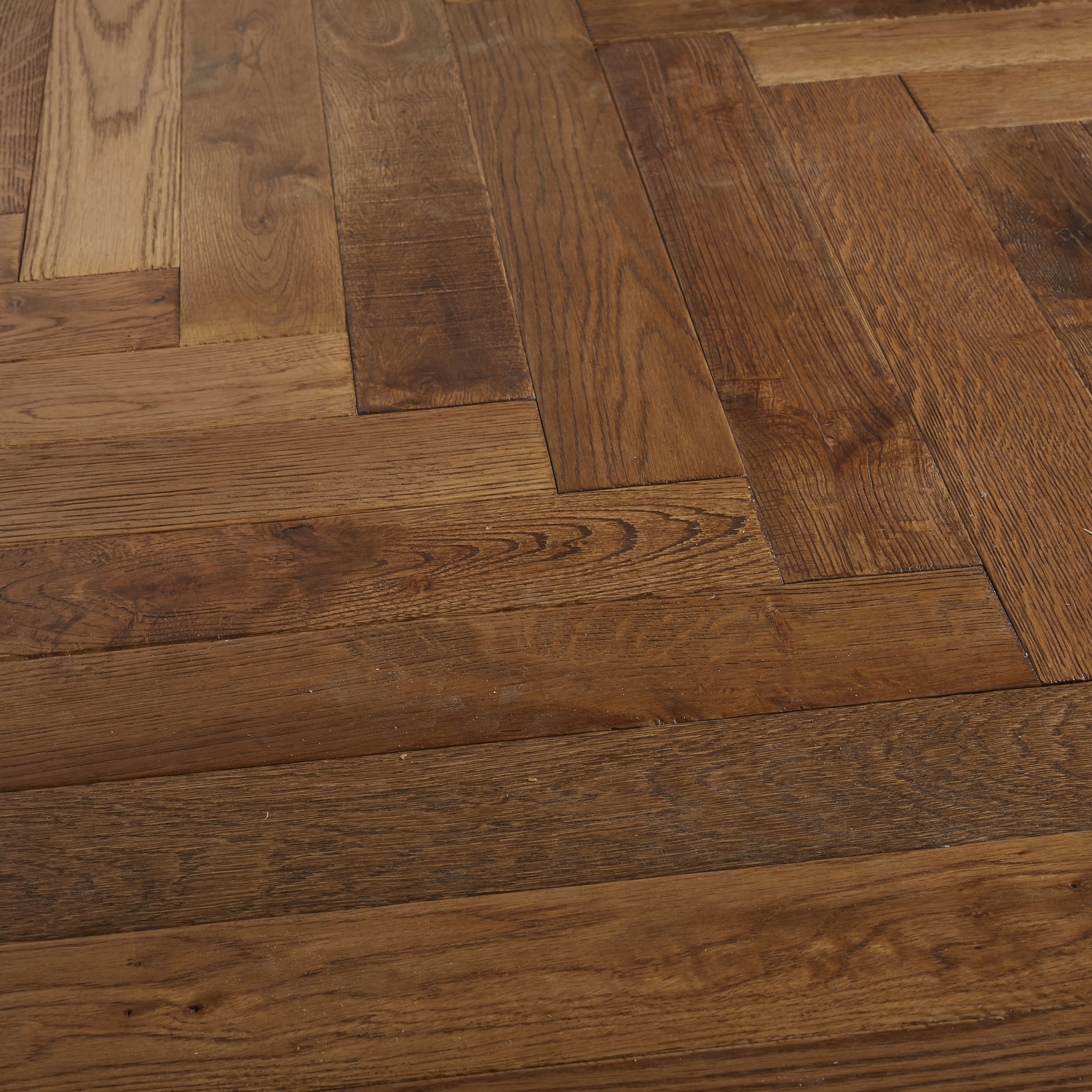 GoodHome Skanor Narrow Natural Oak Solid Wood Flooring, 0.86m² Pack ...