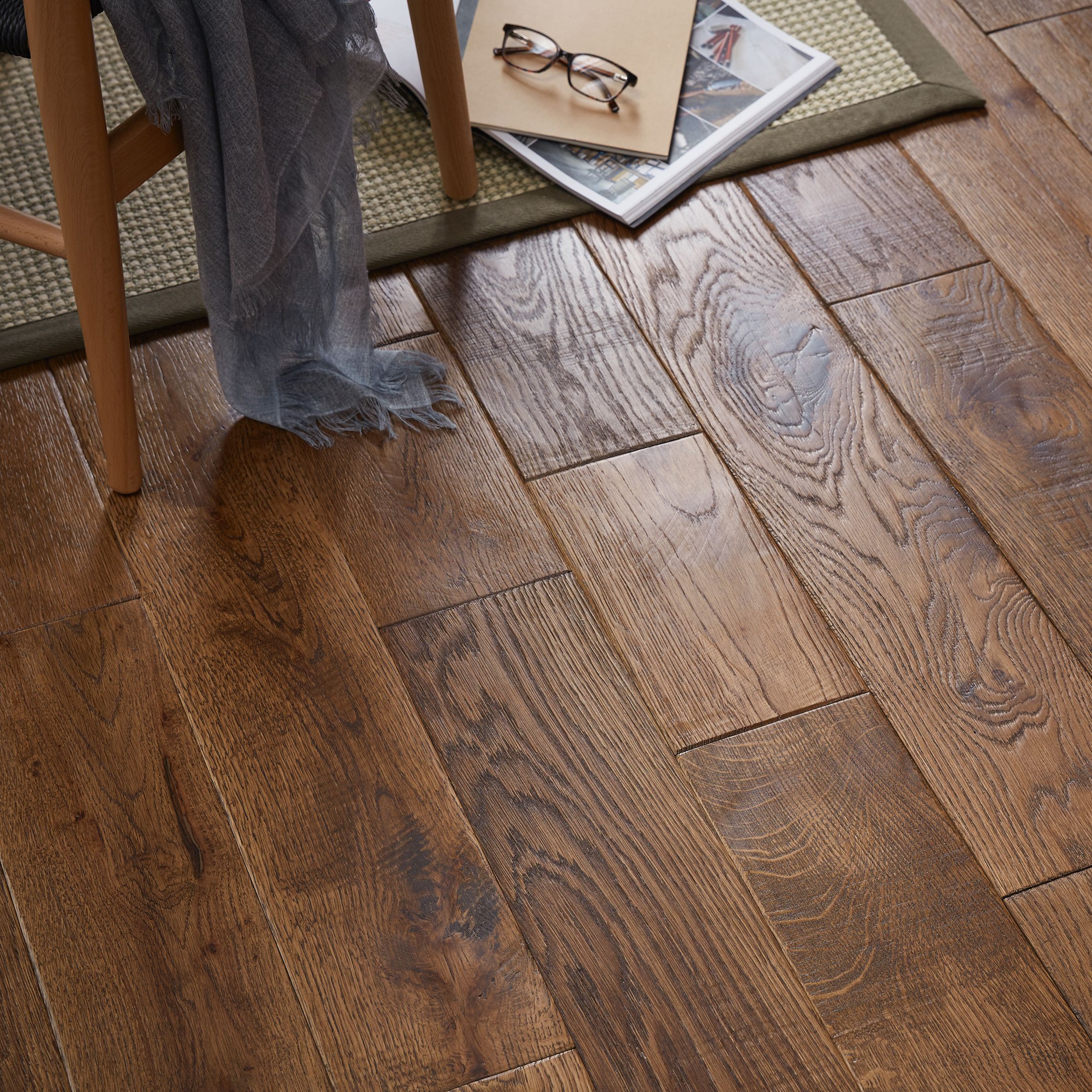 GoodHome Skanor wide Natural Wood Flooring Flooring, 1.8m²