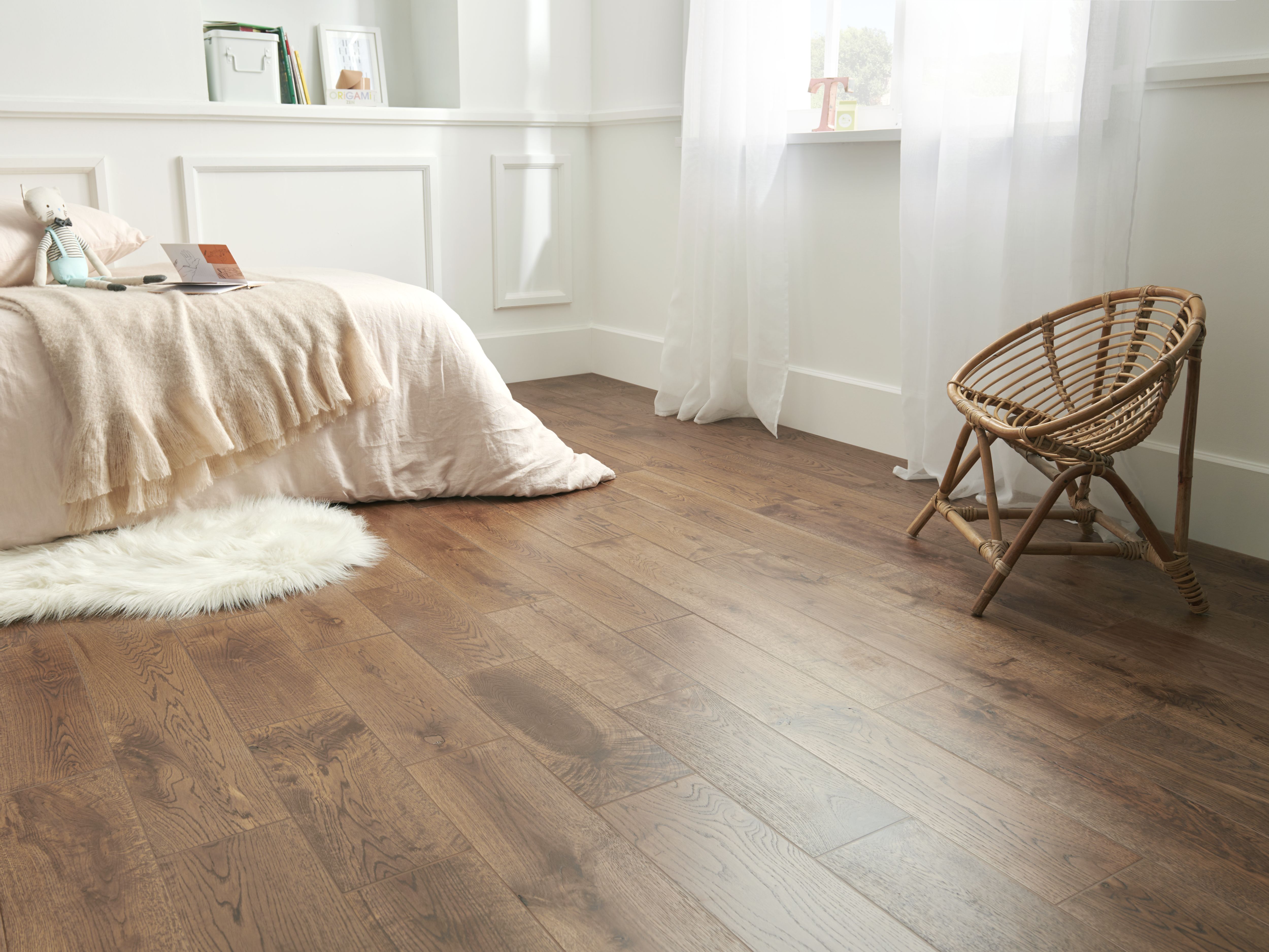 GoodHome Skara Natural wood effect Wood Flooring Flooring, 1.26m²