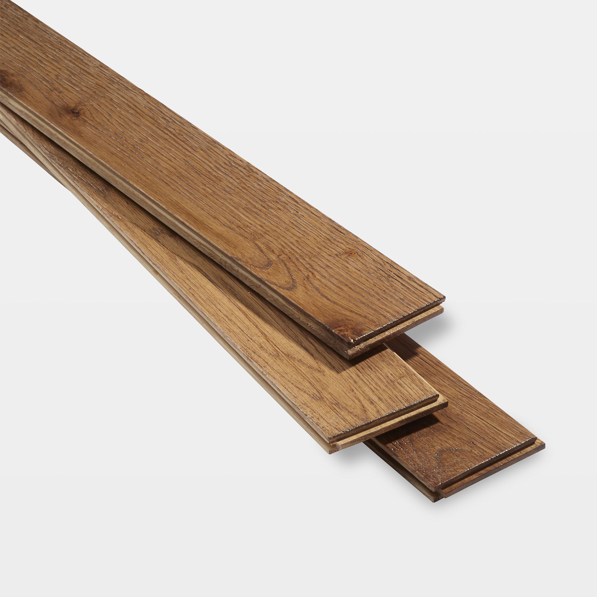 GoodHome Skara Natural wood effect Wood Solid wood flooring, 0.86m²
