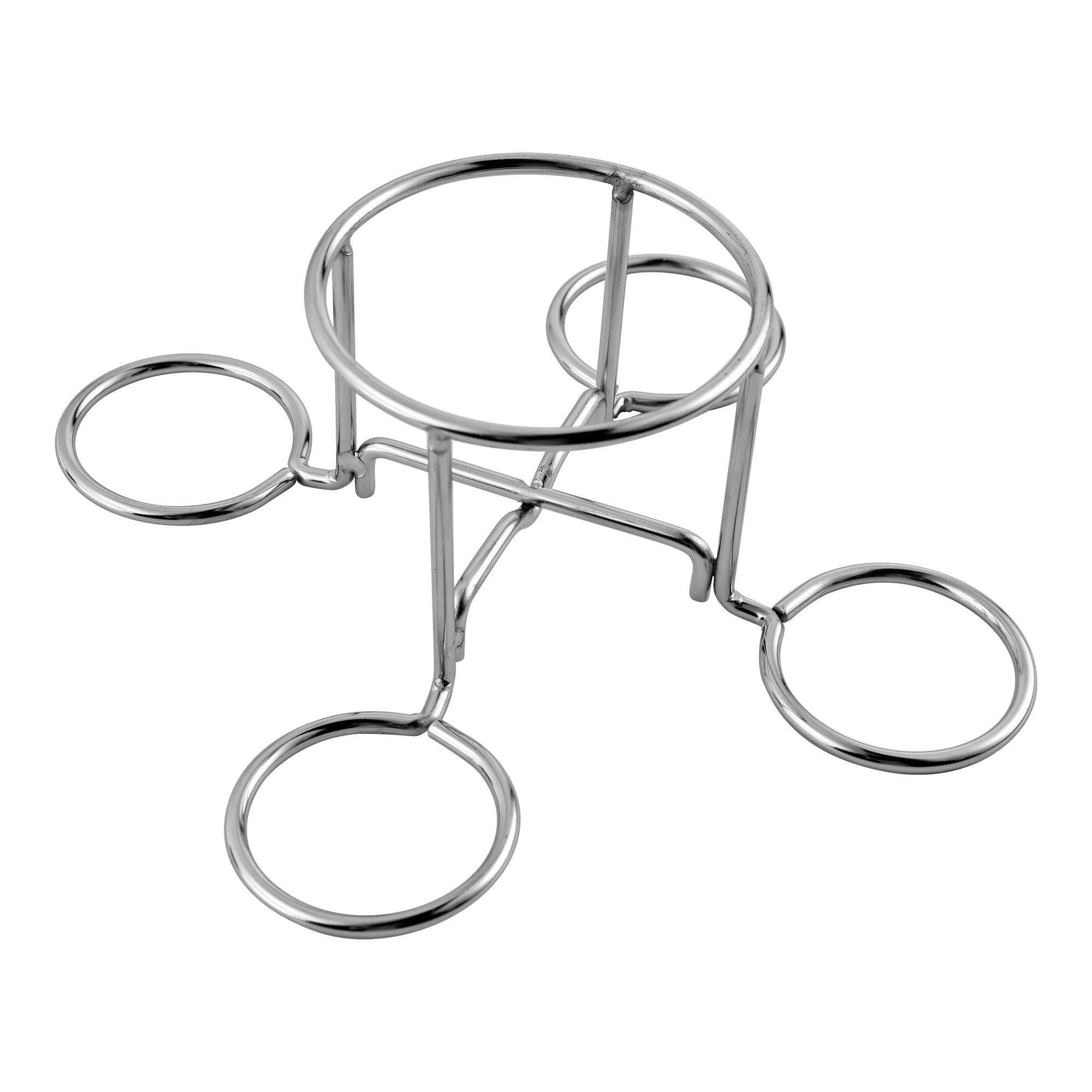 GoodHome Small Circular Stainless steel Beer-can chicken rack, (L ...