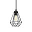 GoodHome Smertrio Matt Black 3 Lamp Pendant ceiling light, (Dia)790mm