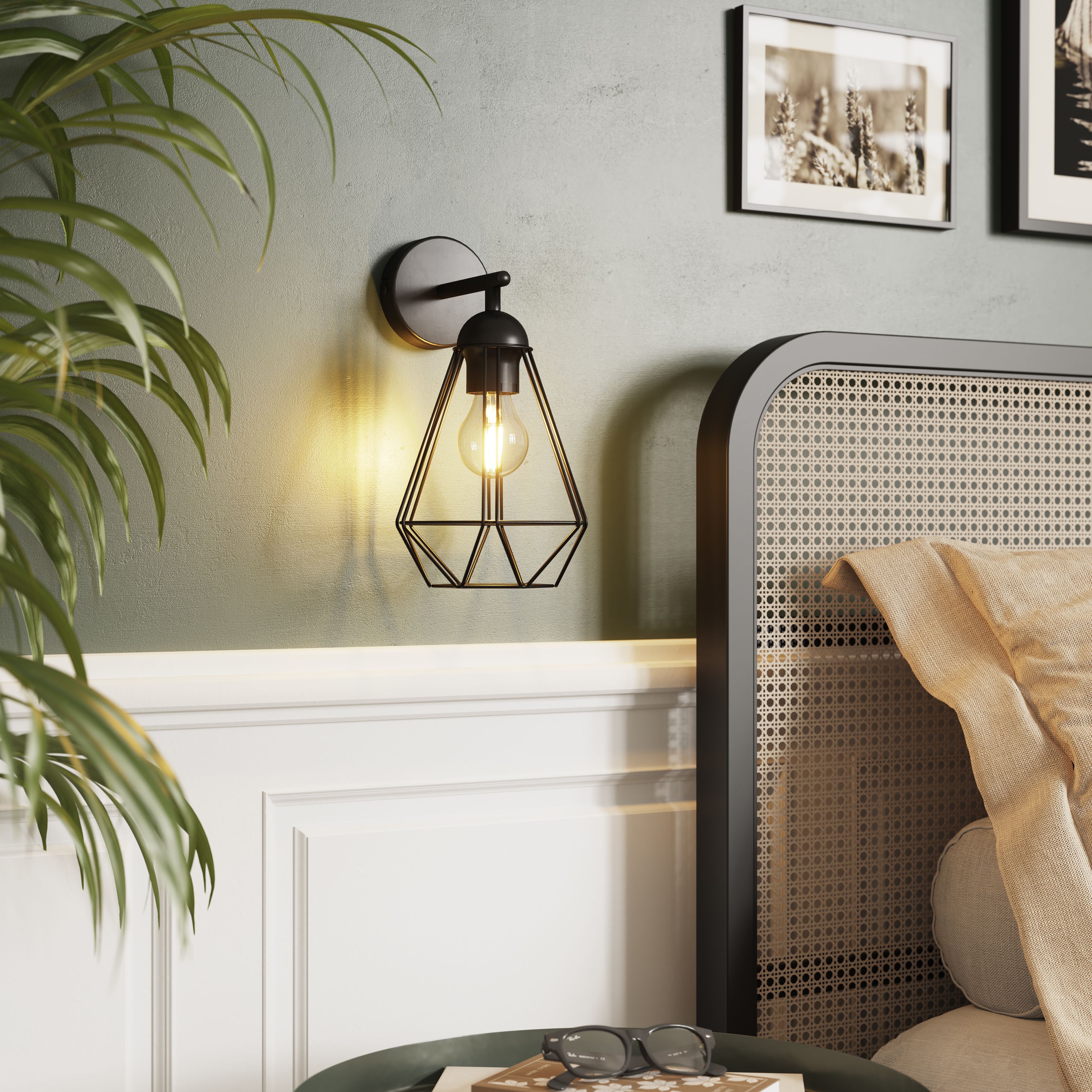 Black IP20 Wall lights Indoor lights B Q