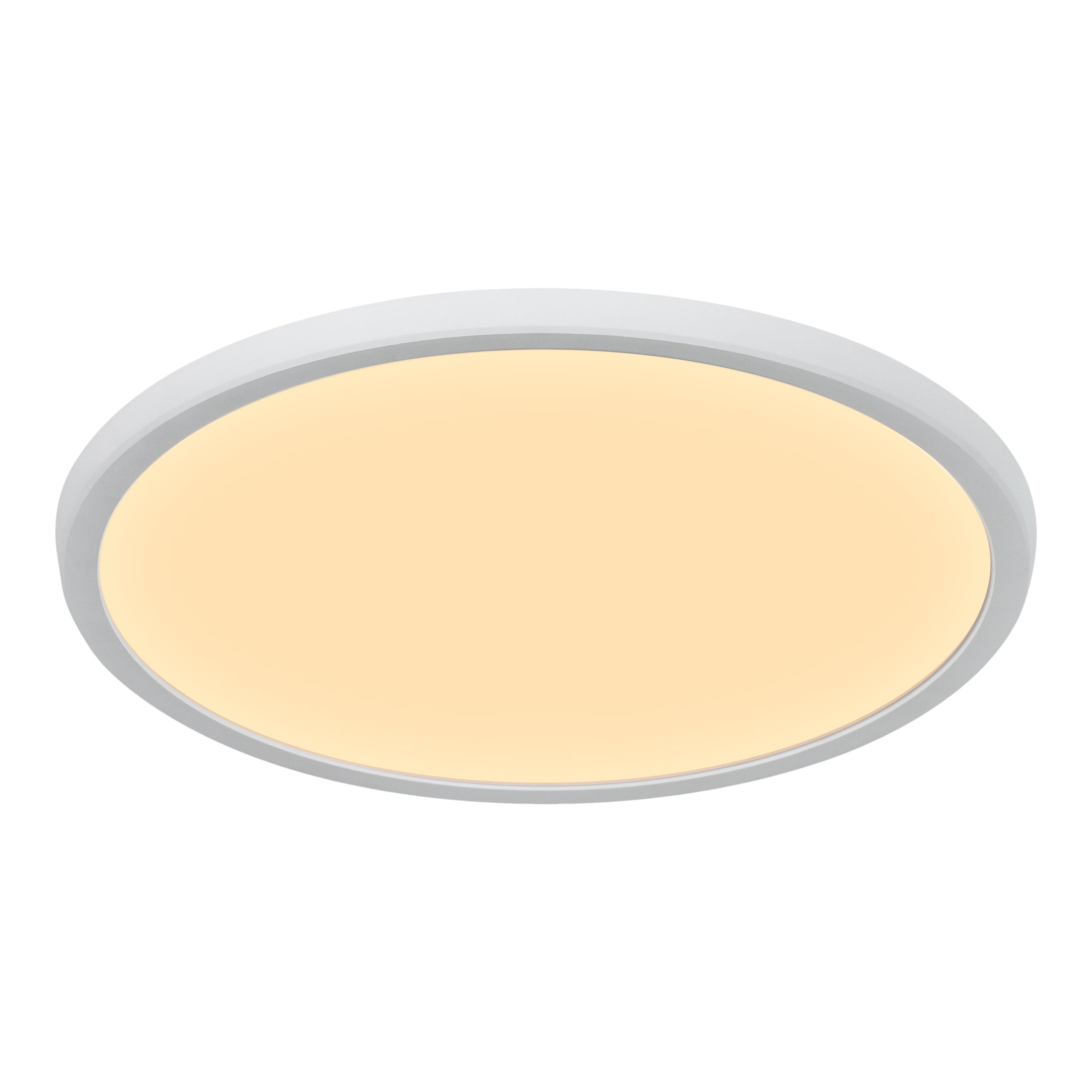 GoodHome Solidaster Matt Plastic White LED Ceiling light