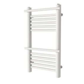 GoodHome Solna 260W Flat White Towel warmer (H)700mm (W)400mm