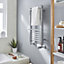 GoodHome Solna Chrome plated Chrome effect Electric Flat Towel warmer (W)400mm x (H)700mm