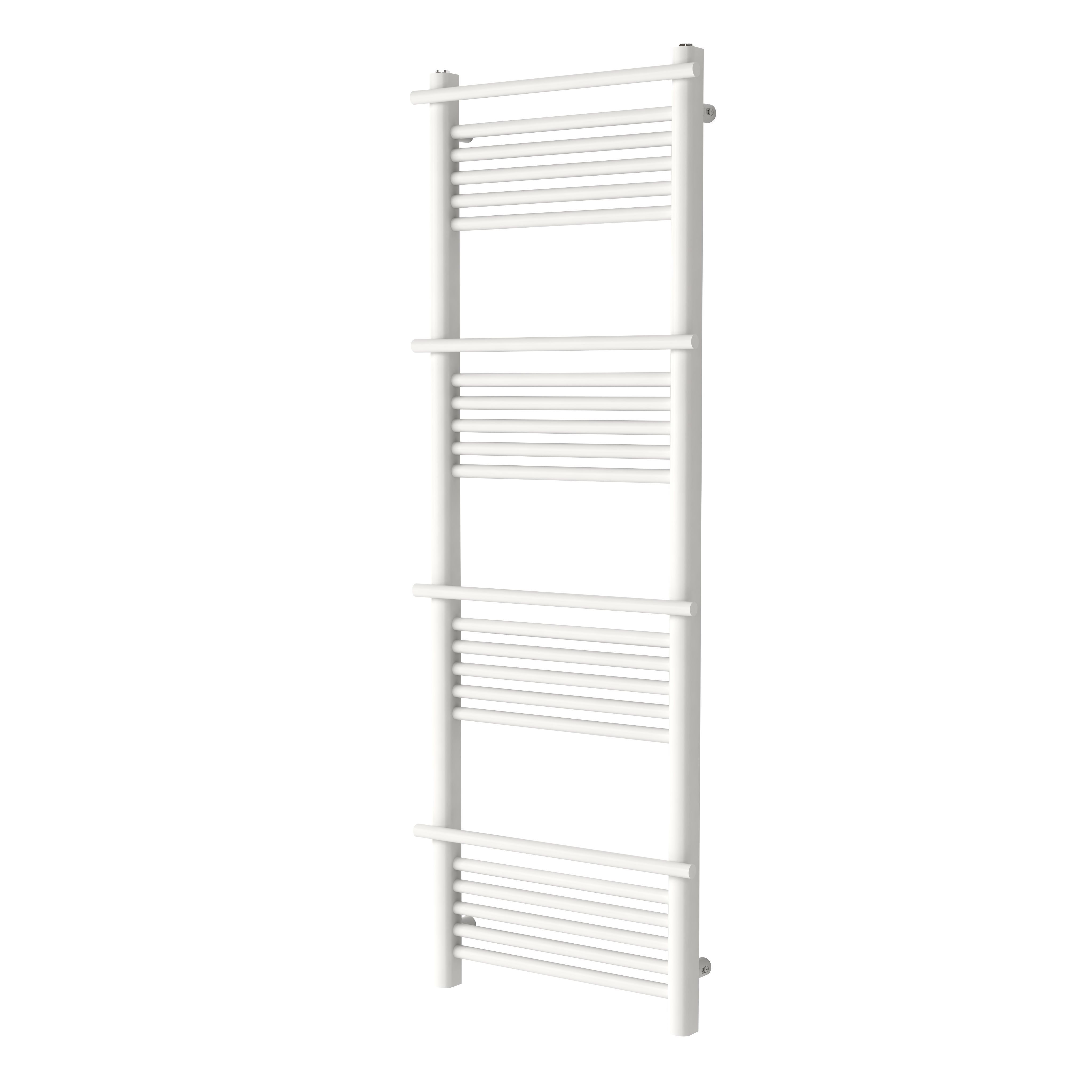 GoodHome Solna White Electric Flat Towel warmer (W)500mm x (H)1500mm