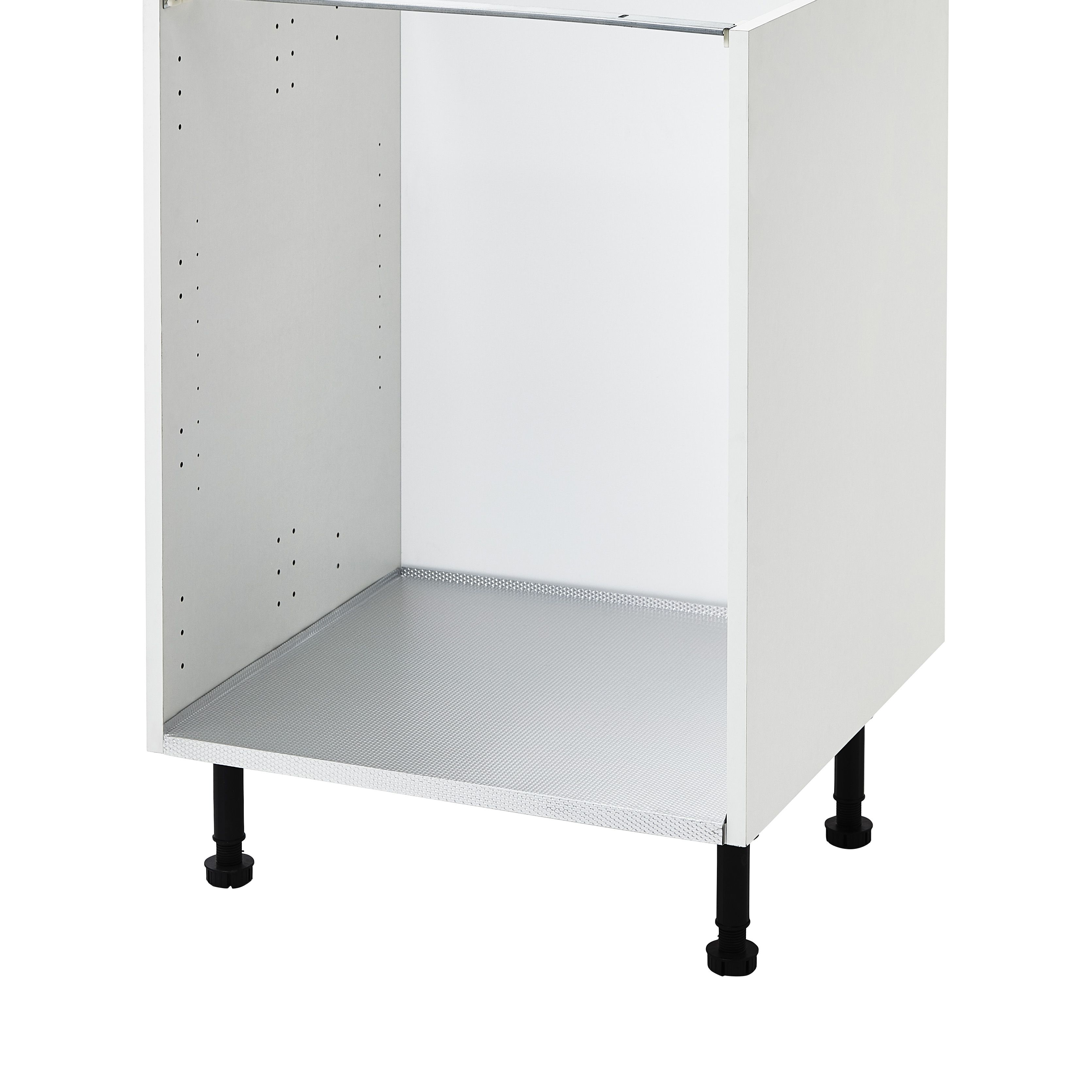 GoodHome Sonchus Silver Metallic effect Aluminium Lining, (W)564mm